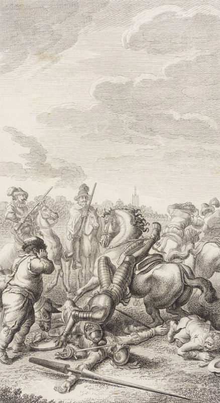 Plate XXIV from Life and Adventures of the Knight Don Quixote de la Mancha, 1780. Creator: Daniel Berger.