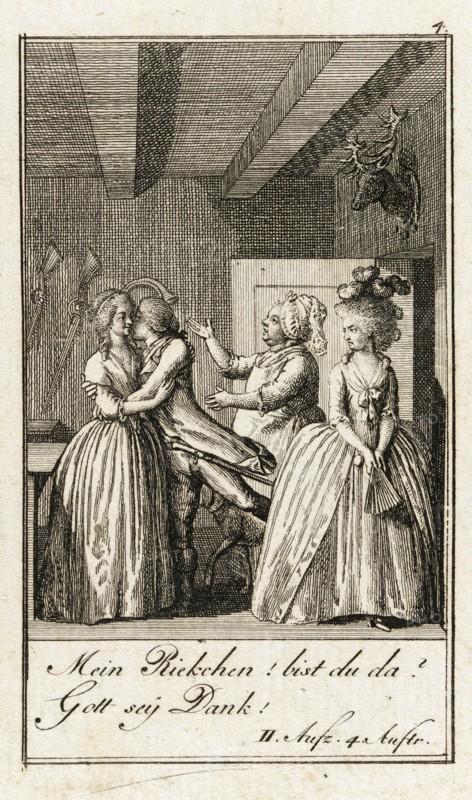 Iffland's Jager, 1786. Creator: Daniel Nikolaus Chodowiecki.