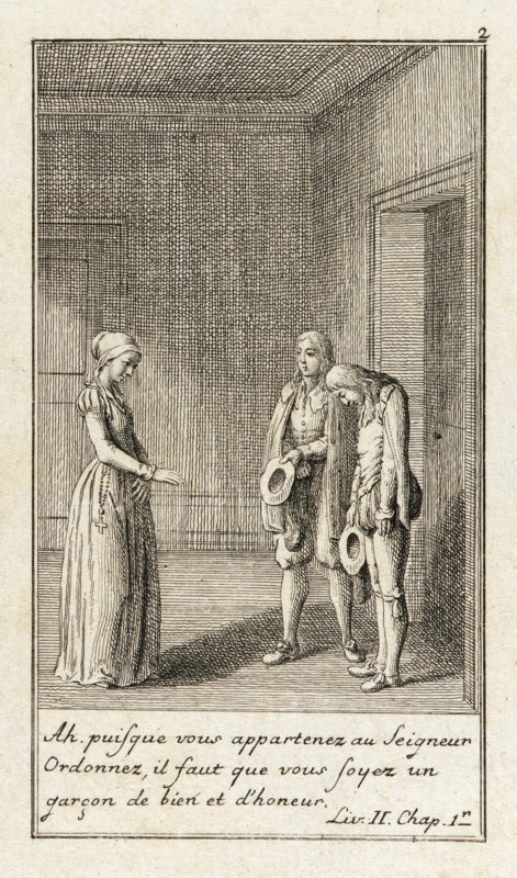 Illustration for Le Sage's 'Gil Blas', 1783. Creator: Daniel Nikolaus Chodowiecki.