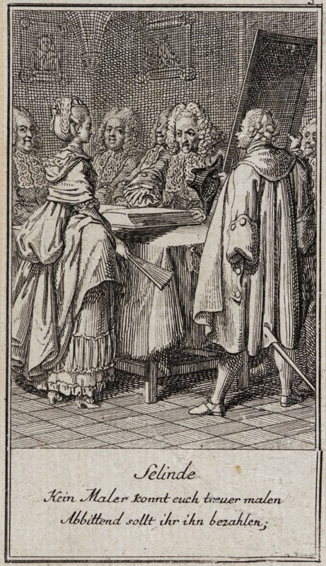 Illustration for Gellert's 'Six Fables and Six Stories', 1775. Creator: Daniel Nikolaus Chodowiecki.