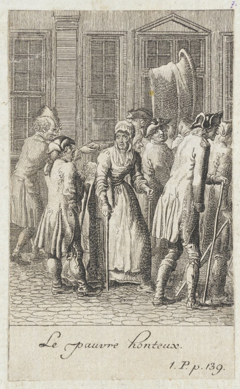 Illustration for Yorick's 'Sentimental Voyage', 1783. Creator: Daniel Nikolaus Chodowiecki.