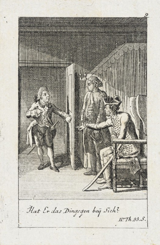 Plate 9 for J.G. Muller's 'Siegfried von Lindenberg', 1783. Creator: Daniel Nikolaus Chodowiecki.