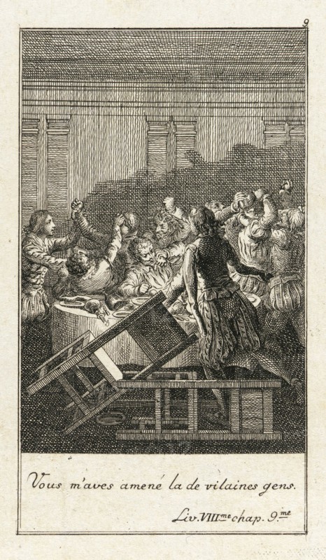 Illustration for Le Sage's 'Gil Blas', 1783. Creator: Daniel Nikolaus Chodowiecki.