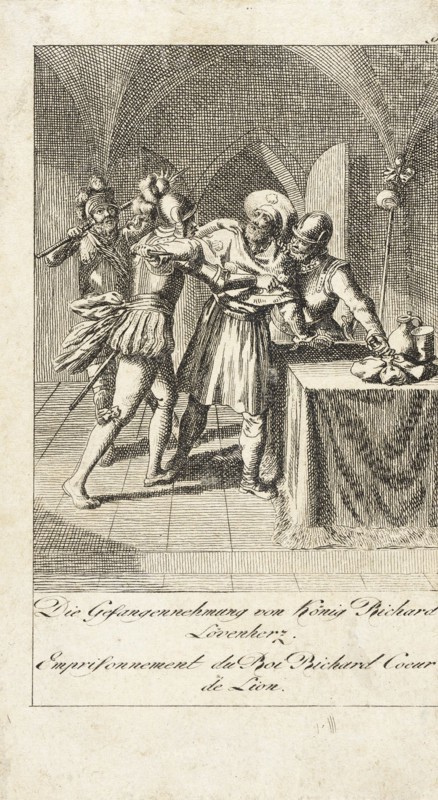 Plate 9 for 'History of the Middle Ages', 1793. Creators: Daniel Nikolaus Chodowiecki, Eberhard Siegfried Henne.