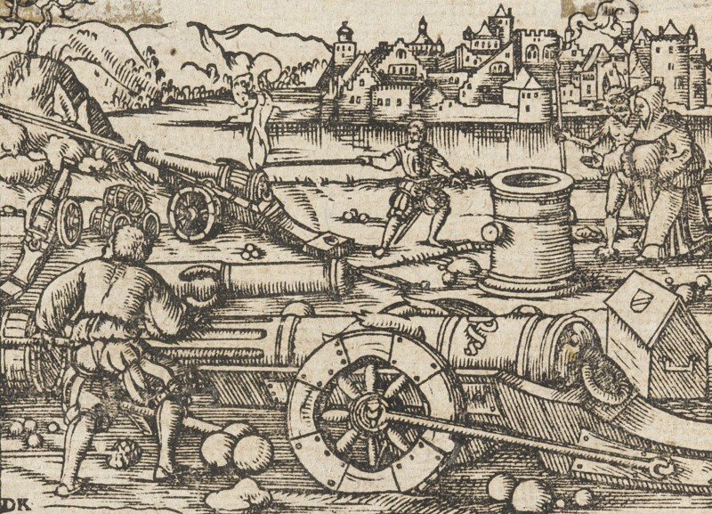 Firing Cannon, 1550. Creator: David Kannel.