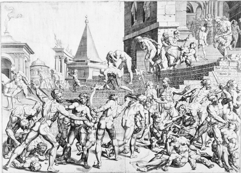 The Massacre of the Innocents, c1550. Creator: Dirck Volkertsen Coornhert.