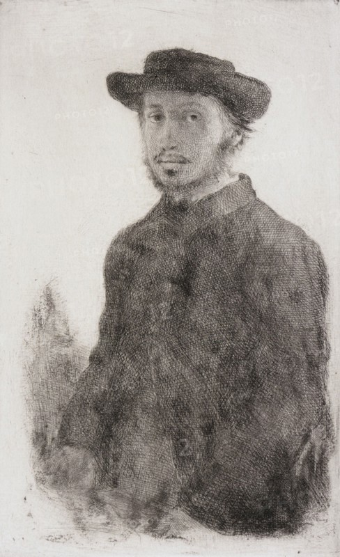 Self-Portrait, 1857. Creator: Edgar Degas.
