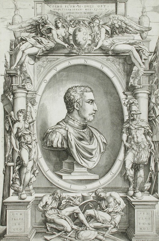 Portrait of Giovanni de Medici, 1550. Creator: Enea Vico.