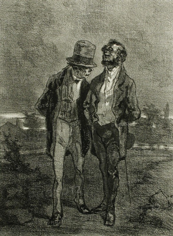 Les Bourgeois, 1856. Creator: Félicien Rops.