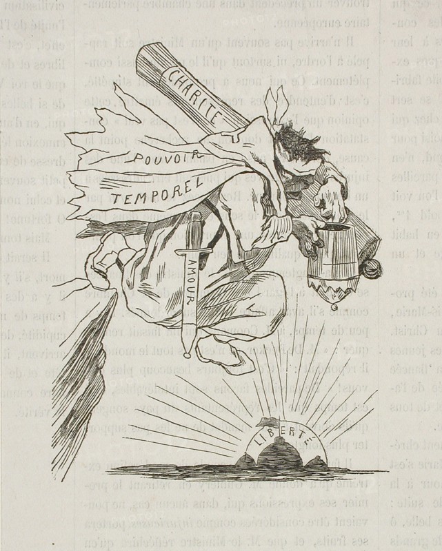 Le Saut du Pape, 1857. Creator: Félicien Rops.