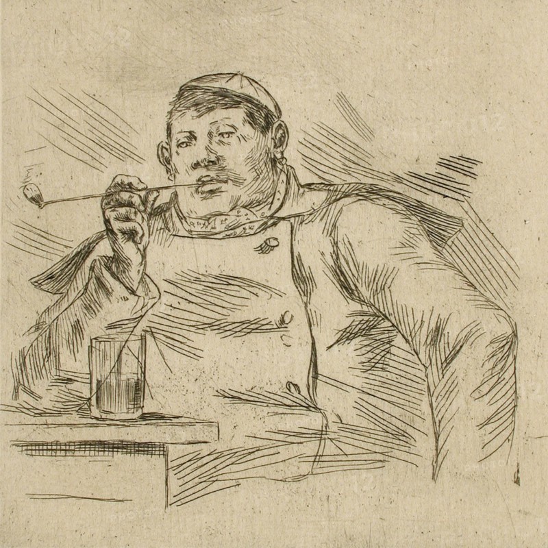Garçon brasseur bruxellois, 1876. Creator: Félicien Rops.