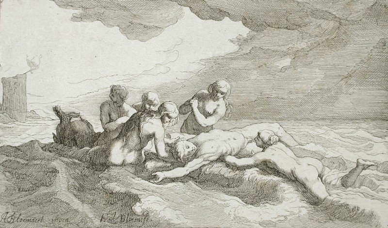 Hero and Leander, 17th century. Creator: Frederick Bloemaert.