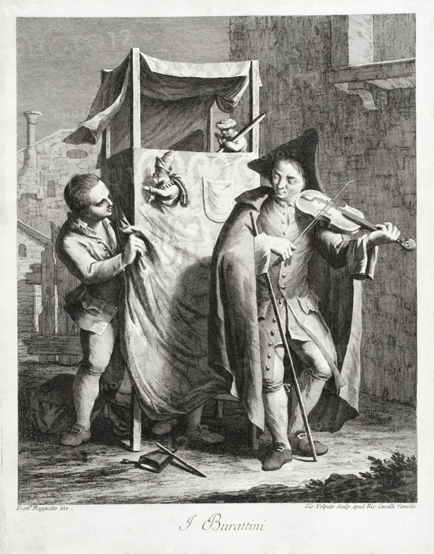 The Puppets, c1764. Creator: Giovanni Volpato.
