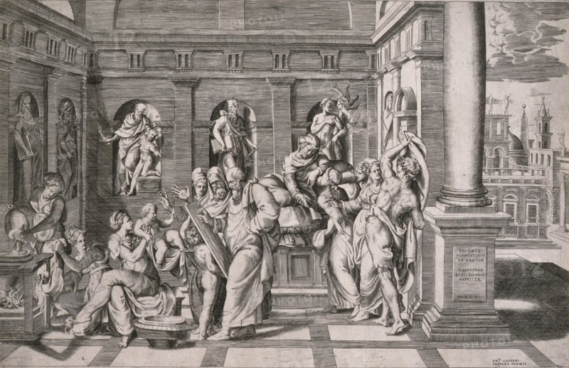 The Birth of John the Baptist, c1546. Creator: Giulio Bonasone.