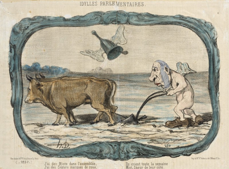 J'ai des Miots dans l'assemblée..., 1851. Creator: Honore Daumier.