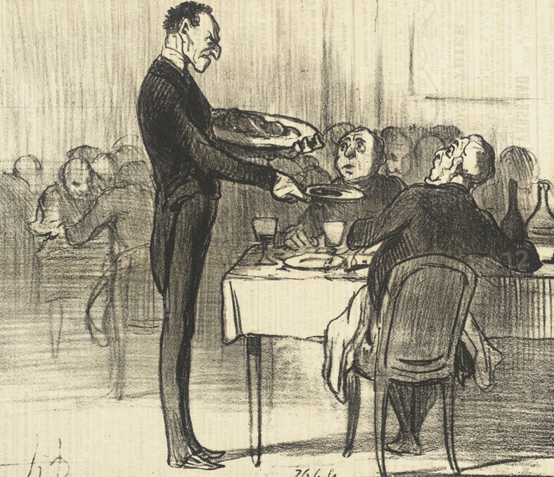 Monsieur veut-il des crêpes?.., 1855. Creator: Honore Daumier.