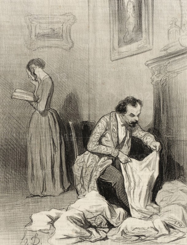 Depuis que Virginie a obtenu le septième accessit.., 1844. Creator: Honore Daumier.