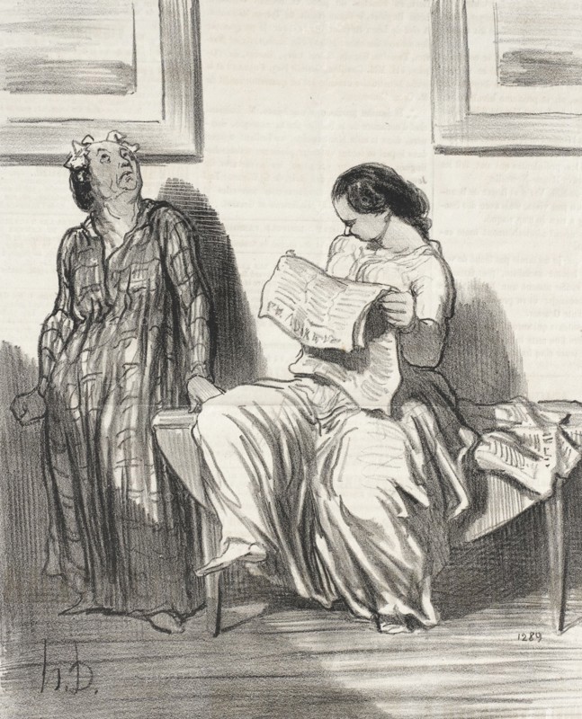 Il parait que les clubs vont être...fermés.., 1849. Creator: Honore Daumier.