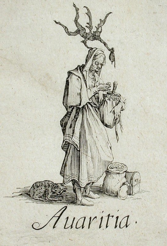 Greed, c1621. Creator: Jacques Callot.