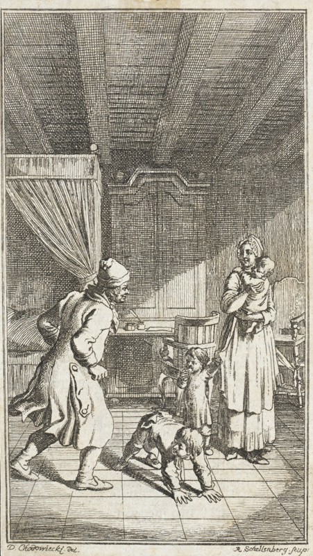Illustration for Mathias Claudius' 'Asmus Omnia sua secum Portans', published 1783 (?). Creator: Johann Rudolf Schellenburg.