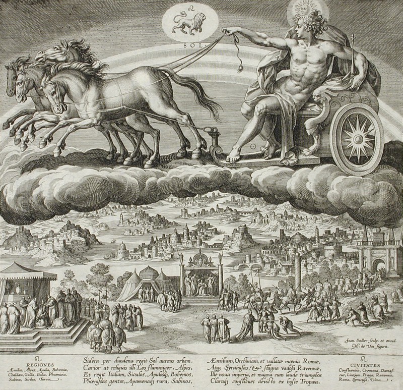 Saturn, c1585. Creator: Johann Sadeler I.