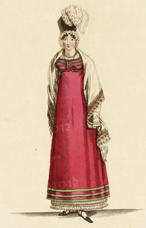 Fashion Plate (The Last Parsien Fashion), 1815. Creator: John Bell.