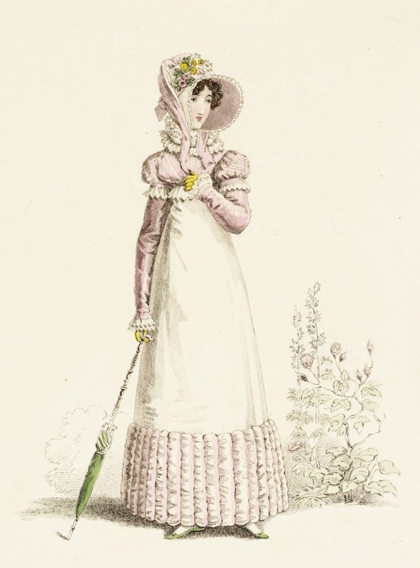 Fashion Plate (English Summer Recess Walking Dress), 1819. Creator: John Bell.