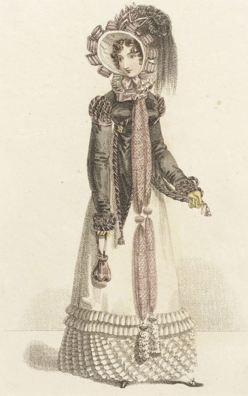 Fashion Plate (Walking Dress), 1820. Creator: John Bell.