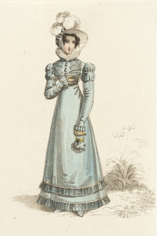 Fashion Plate (Carriage Dress), 1821. Creator: John Bell.
