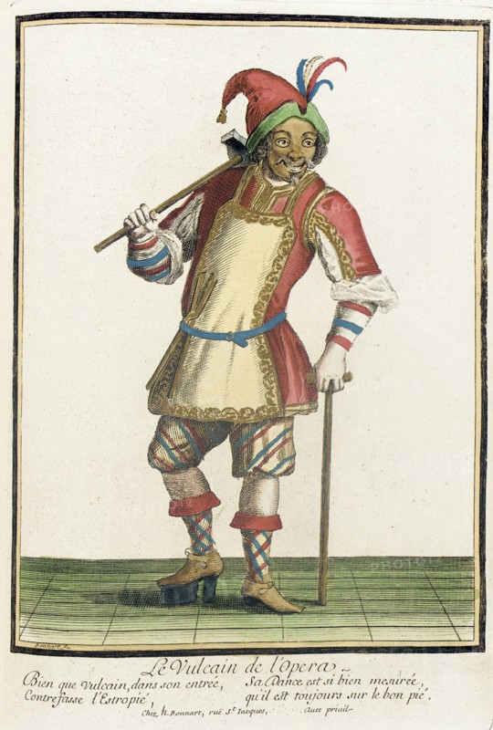 Recueil des modes de la cour de France, 'Le Vulcain de l'Opera', between c1678 and c1693. Creator: Nicolas Bonnart.