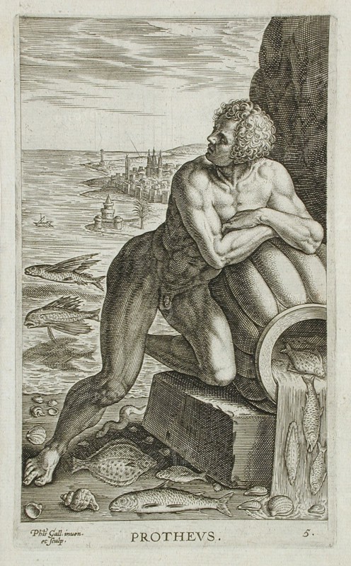 Protheus, 1586. Creator: Philip Galle.