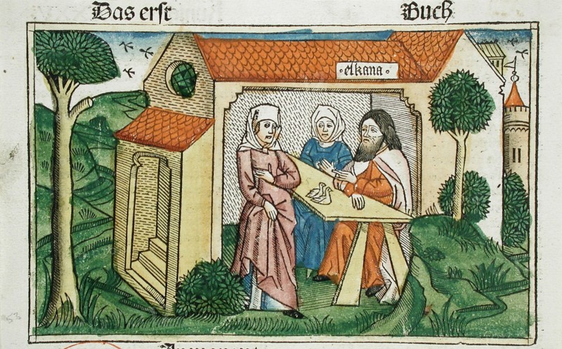 Elkanah, published 1483. Creator: Unknown.