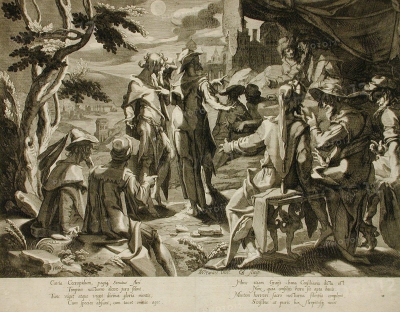 The Areopagite Judges of Athens, 1605. Creator: Willem van Swanenburg.
