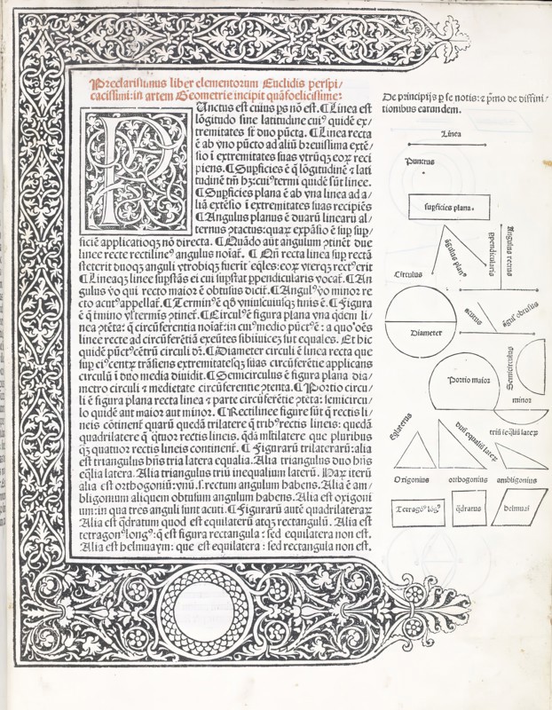 Elementa geometriae, 1482. Creator: Unknown.