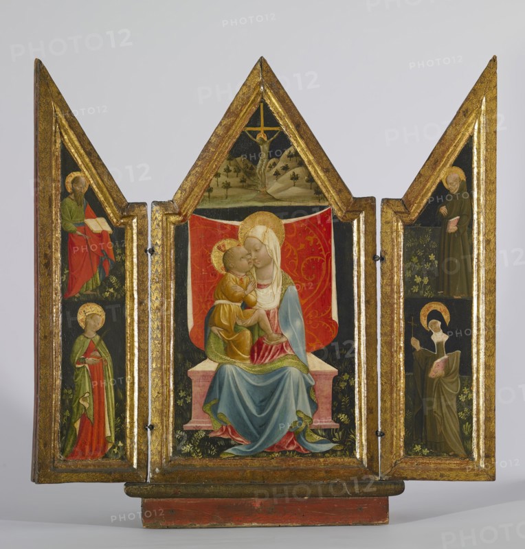 Madonna and Child Enthroned with Saints, c1444. Creator: Andrea Delitio.