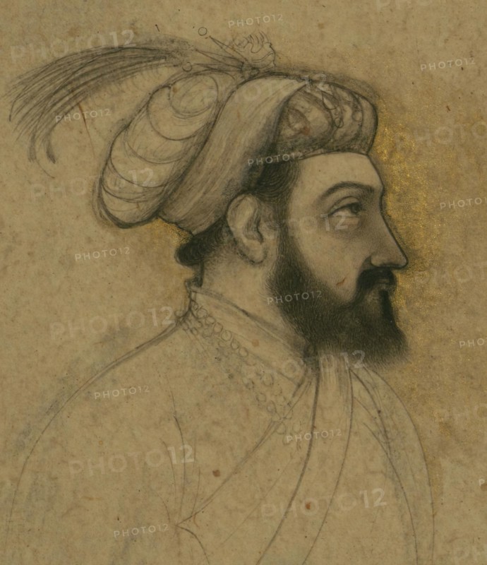 Single Leaf of a Portrait of Shah Jahan, mid 11th century AH/AD 17th century. Creator: Unknown.