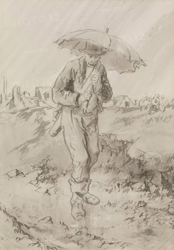 The Twelve Months: February, 1866. Creator: Paul Gavarni.