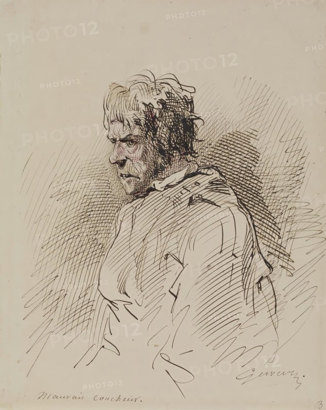 Mauvais Coucheur, 1852-1866. Creator: Paul Gavarni.