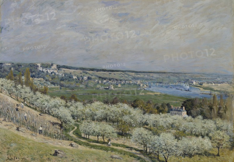 The Terrace at Saint-Germain, Spring, 1875. Creator: Alfred Sisley.