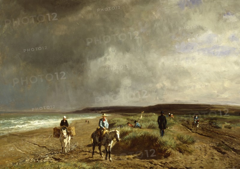 Coast near Villers, c1859. Creator: Constant Troyon.