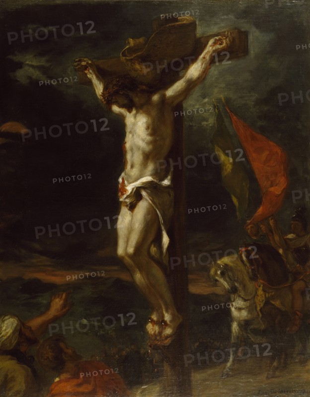 Christ on the Cross, 1846. Creator: Eugene Delacroix.