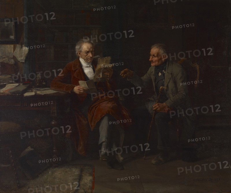 Consulting His Lawyer, 1872. Creator: Benjamin Vautier.