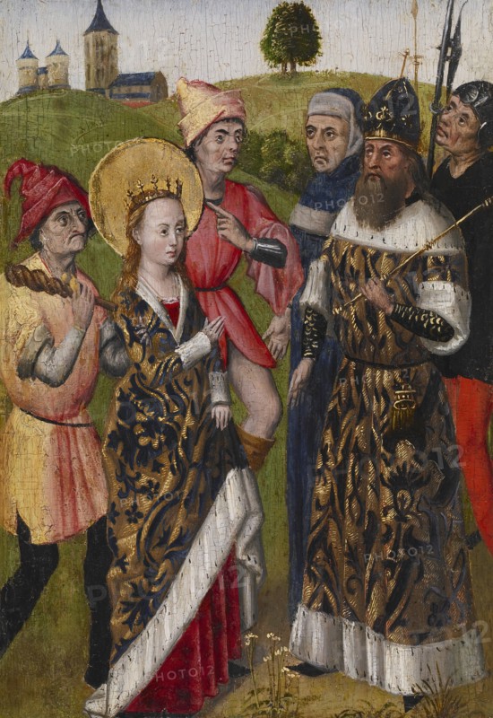 Saint Catherine Confronting the Emperor, c1480. Creator: Unknown.