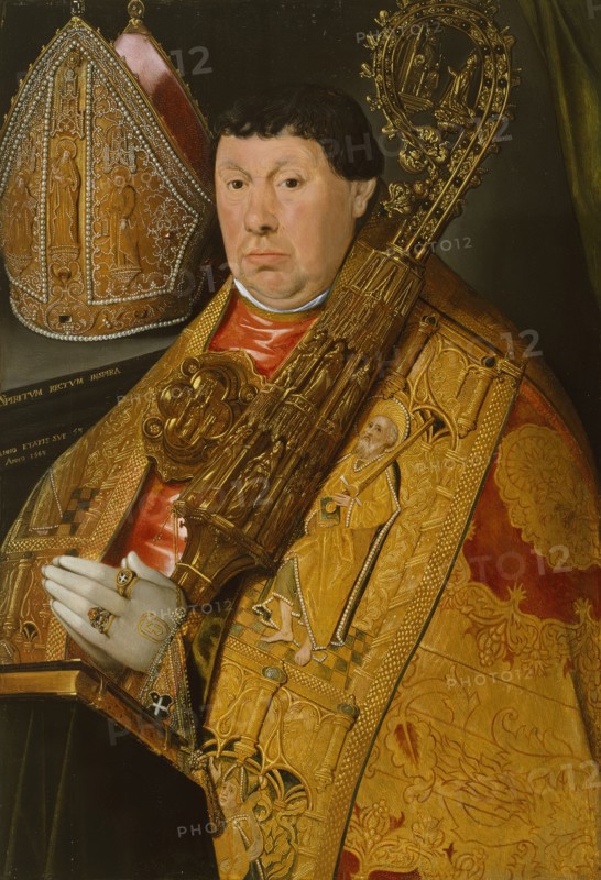 Portrait of Abbot Nicholas à Spira, 1563. Creator: Jacques de Poindre.