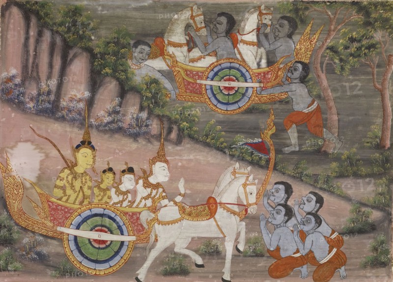 Vessantara Jataka, Chapter 3, c1920-1940. Creator: Unknown.