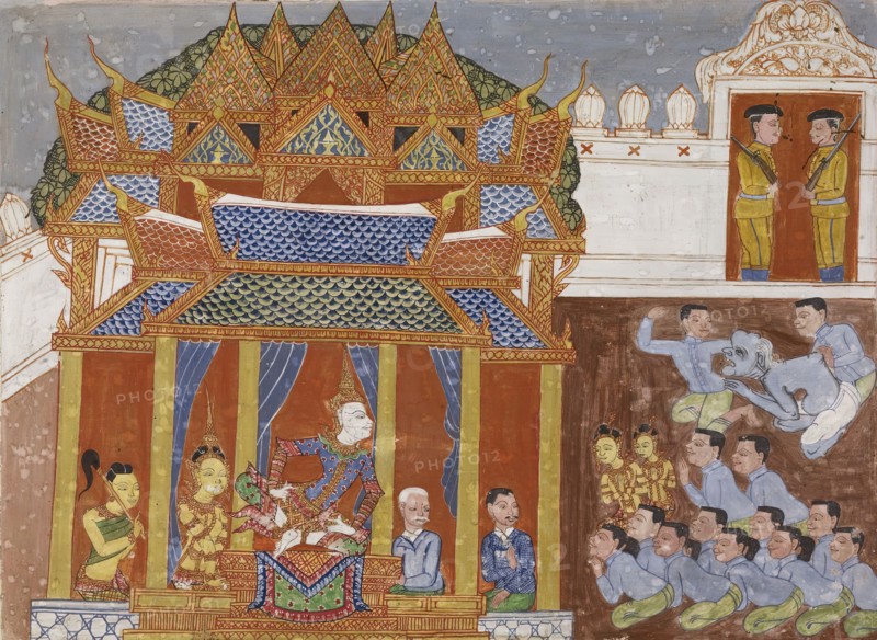 Vessantara Jataka, Chapter 11 (Maharaja), c1920-1940. Creator: Unknown.