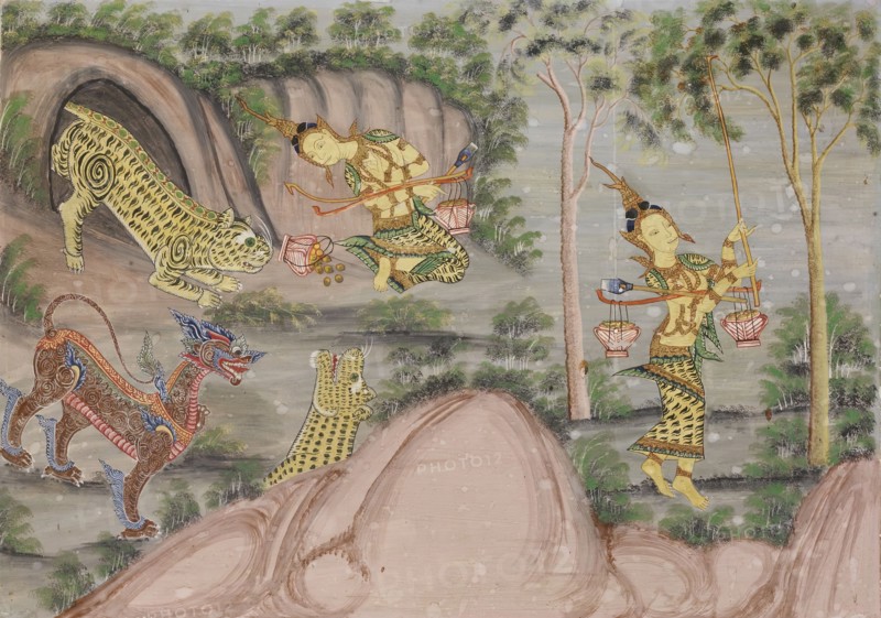 Vessantara Jataka, Chapter 9 (Maddi), c1920-1940. Creator: Unknown.