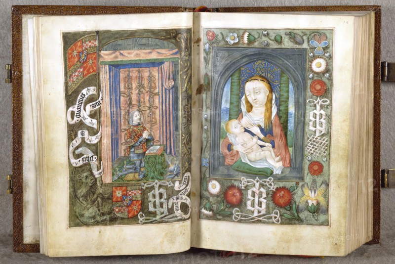 Donor, Virgin and Child, c1480-90. Creator: Unknown.