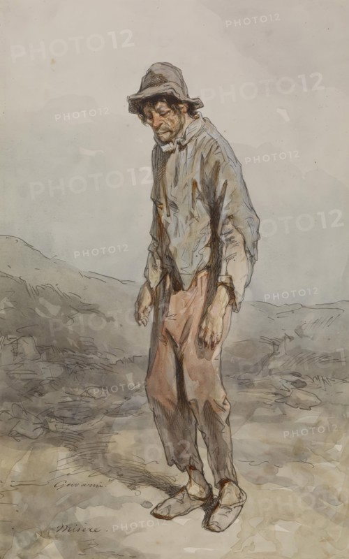 Misery, c1855. Creator: Paul Gavarni.