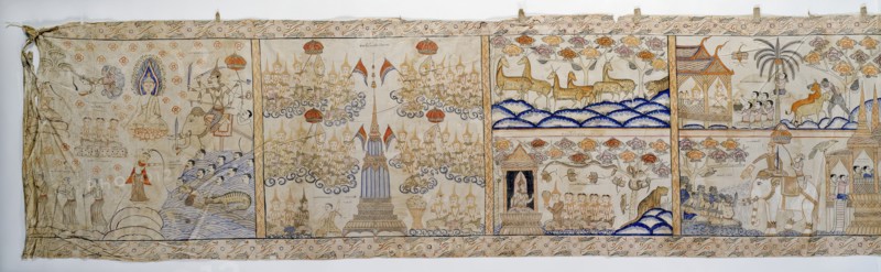 Vessantara Jataka, Narrative Scroll, 1st half 20th century. Creator: Unknown.